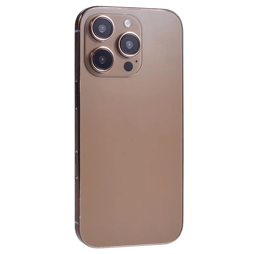 For iPhone 16 Pro Max Fake Phone Model Black Screen Not Real Smartphone Display (Without Logo) - Gold - 1
