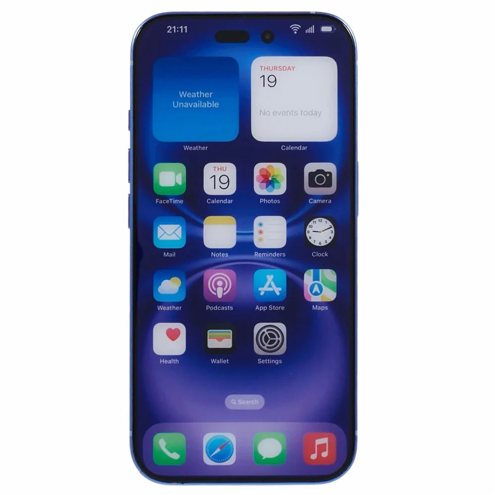 For iPhone 16 Color Screen Dummy Phone Shooting Counter Display Toys (Without Logo) - Blue - 2