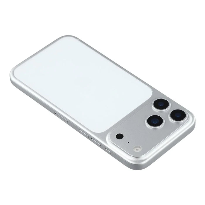 For iPhone 17 Pro Max Color Screen Dummy Phone Shooting Counter Display Toys (Without Logo) - Silver - 7