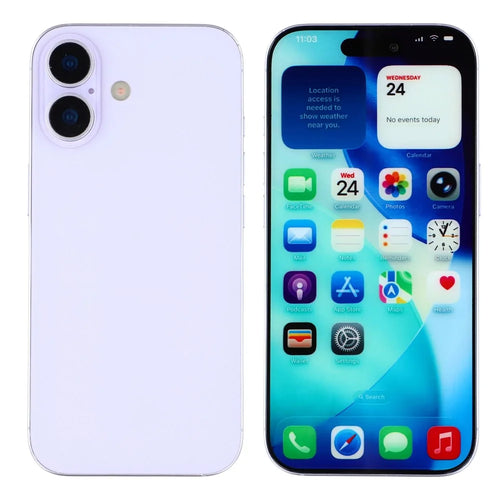 For iPhone 17 Color Screen Dummy Phone Shooting Counter Display Toys (Without Logo) - Purple - 1