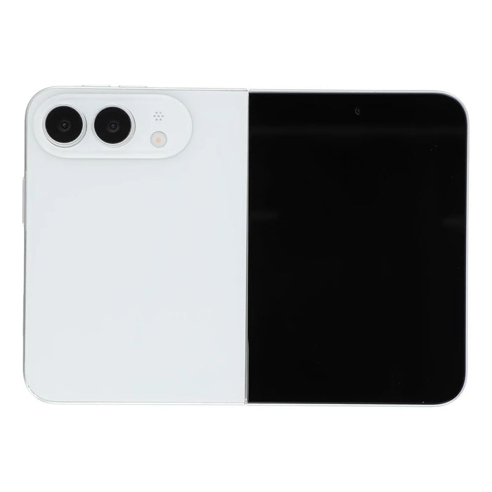 For iPhone Fold Black Screen Fake Phone Model Not Real Smartphone Display (Without Logo) - White - 1