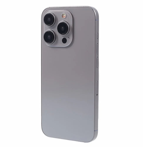 For iPhone 15 Pro Max Dummy Fake Phone Display Model Non-Working Phone Model Toy (Without Logo) - Natural Titanium - 1