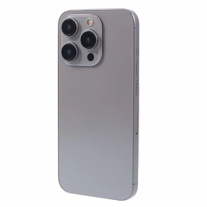 For iPhone 15 Pro Max Dummy Fake Phone Display Model Non-Working Phone Model Toy (Without Logo) - Natural Titanium - 1
