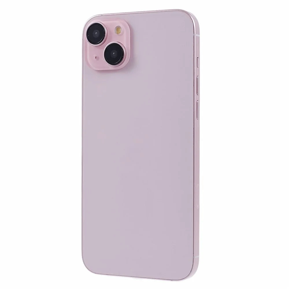 For iPhone 15 Fake Dummy Phone Display Model Non-Working Color Screen Phone 1:1 Scale (Without Logo) - Pink - 1