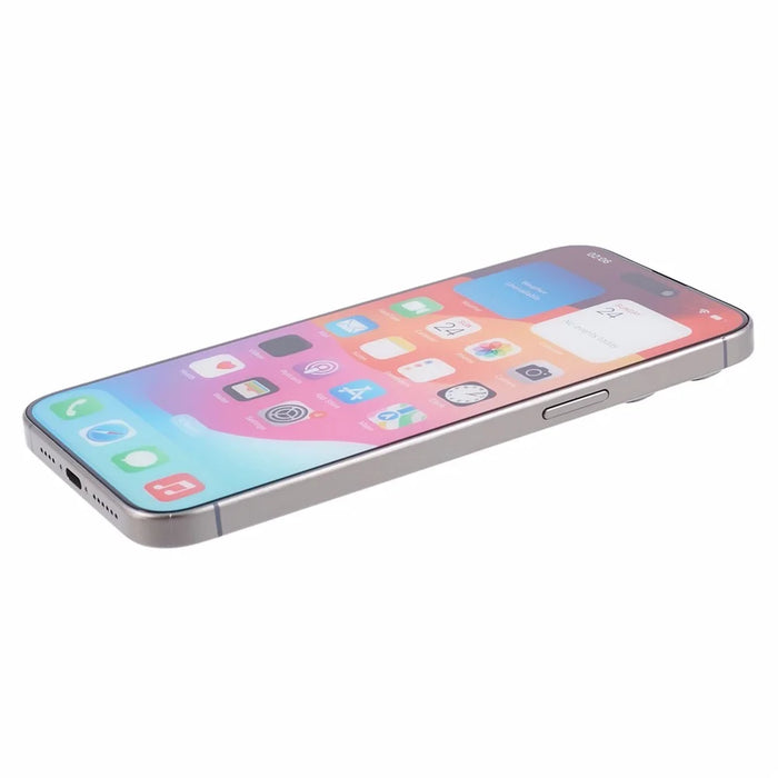 For iPhone 15 Pro Fake Phone Color Screen Non-Working 1:1 Replcia Phone Display Model (Without Logo) - Natural Titanium - 3