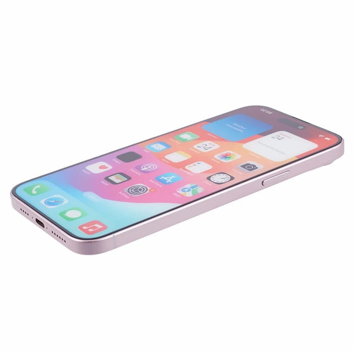 For iPhone 15 Plus Color Screen Dummy Fake Phone Model Non-Working Replica 1:1 Phone (Without Logo) - Pink - 5