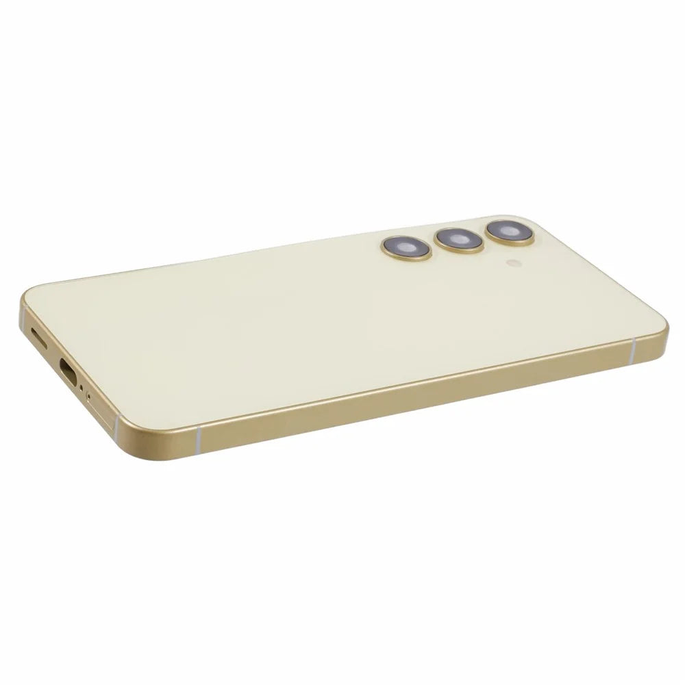 For Samsung Galaxy S24 Dummy Phone Model Non-Working Fake Phone Display Model Toy (Without Logo) - Amber Yellow - 4