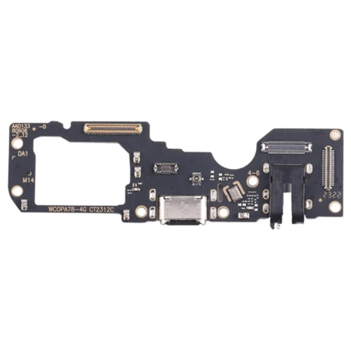 For Oppo A78 4G Dock Connector Charging Port Flex Cable Repair Part (Without Logo) - 1