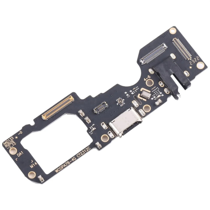 For Oppo A78 4G Dock Connector Charging Port Flex Cable Repair Part (Without Logo) - 2