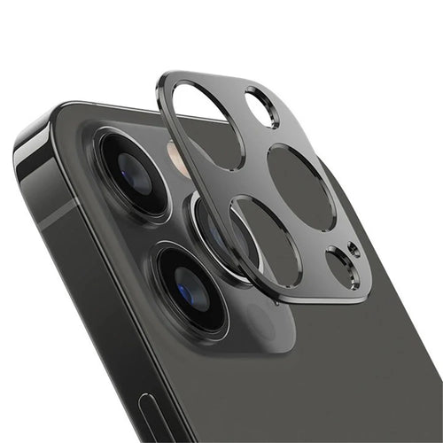 WANLONFENG LHJ Series For iPhone 13 Pro Max / 13 Pro Metal Camera Lens Protector Integrated Lens Film - Black - 1