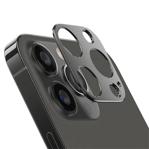 WANLONFENG LHJ Series For iPhone 13 Pro Max / 13 Pro Metal Camera Lens Protector Integrated Lens Film - Black - 1
