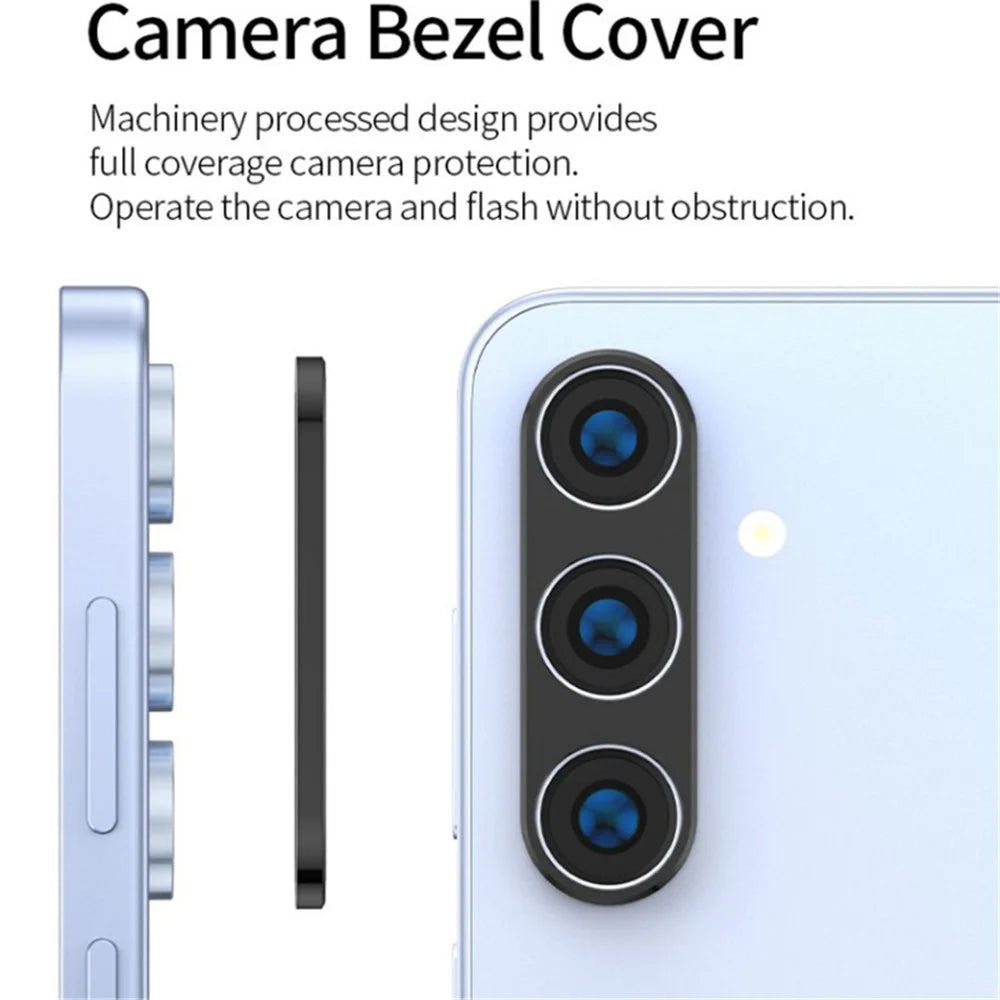 WANLONFENG LHJ Series For Samsung Galaxy S24 FE Metal Camera Lens Protector Integrated Lens Film - 3