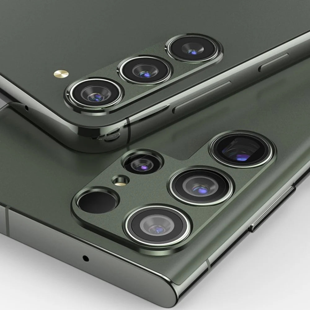 WANLONFENG LHJ Series For Samsung Galaxy S23 Ultra Metal Camera Lens Protector Integrated Lens Film - Black - 5