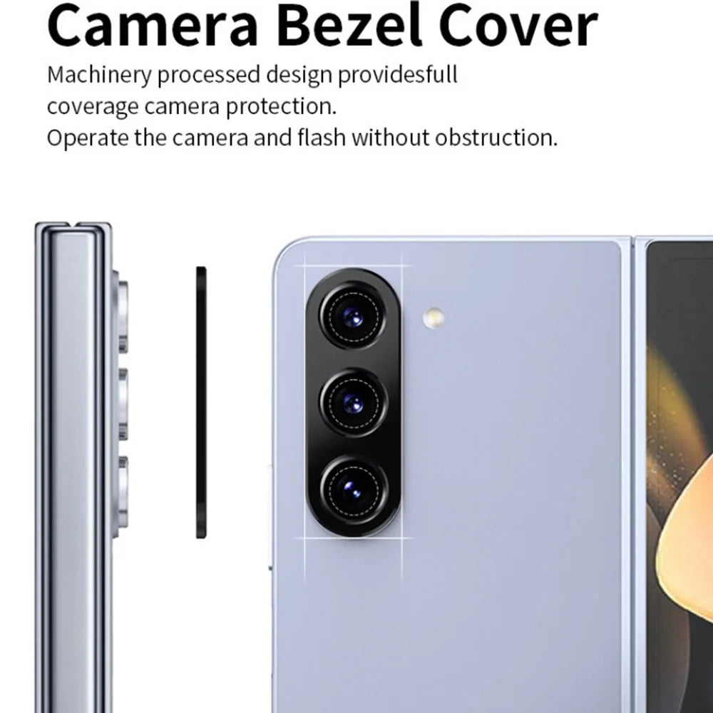 WANLONFENG LHJ Series For Samsung Galaxy Z Fold6 5G Metal Camera Lens Protector Integrated Lens Film - 5