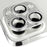 WANLONFENG For iPhone 14 Pro Max  /  14 Pro Camera Lens Protector Tempered Glass Lens Film with Metal Frame Rhinestone Decor - Black - 2