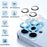 WANLONFENG For iPhone 14 Pro Max  /  14 Pro Camera Lens Protector Tempered Glass Lens Film with Metal Frame Rhinestone Decor - Black - 3