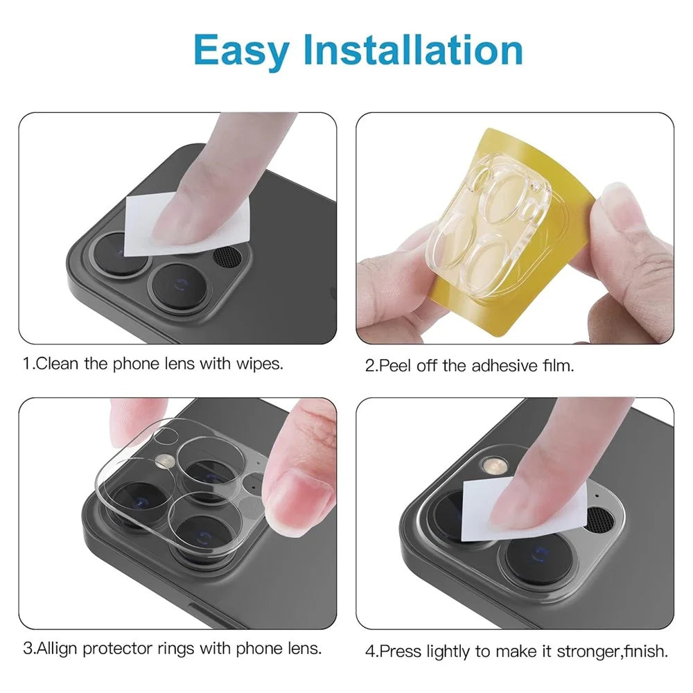 KALEBOL KLB-LPC001 For iPhone 13 / 13 mini One-Piece Phone Lens Film Clear Tempered Glass Lens Protector - 6