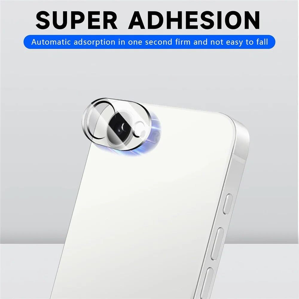 KALEBOL KLB-LPC001 For iPhone 17e / 16e One-Piece Phone Lens Film Clear Tempered Glass Lens Protector - 4