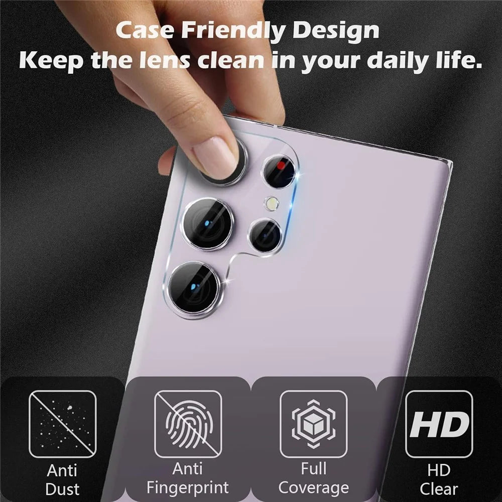 KALEBOL KLB-LPC001 For Samsung Galaxy S23 Ultra One-Piece Phone Lens Film Clear Tempered Glass Lens Protector - 2