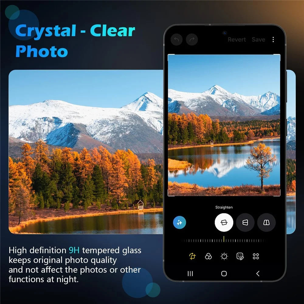KALEBOL KLB-LPC001 For Samsung Galaxy S25 One-Piece Phone Lens Film Clear Tempered Glass Lens Protector - 2