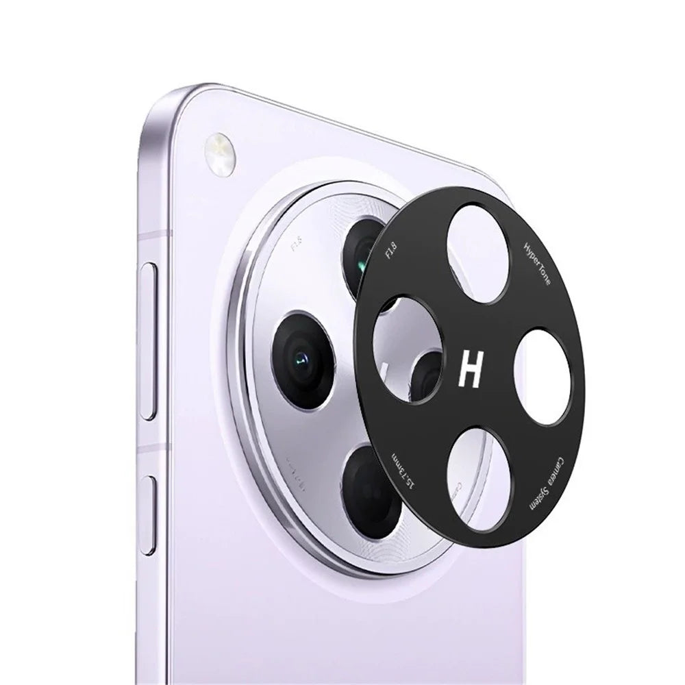 WANLONFENG For Oppo Find X8s+ 5G Metal Camera Lens Protector  LHJ Series Integrated Lens Film - Black - 1