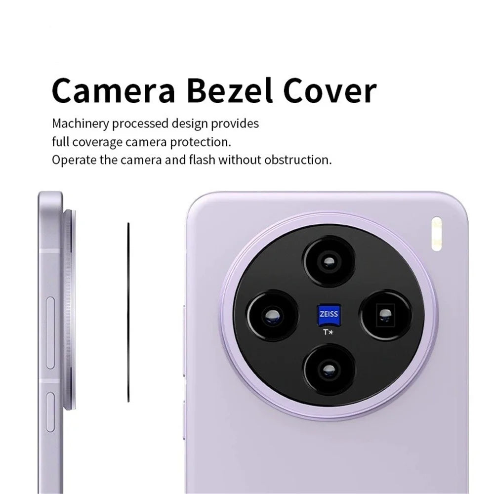 WANLONFENG For vivo X200s 5G Metal Camera Lens Protector  LHJ Series Integrated Lens Film - Black - 3