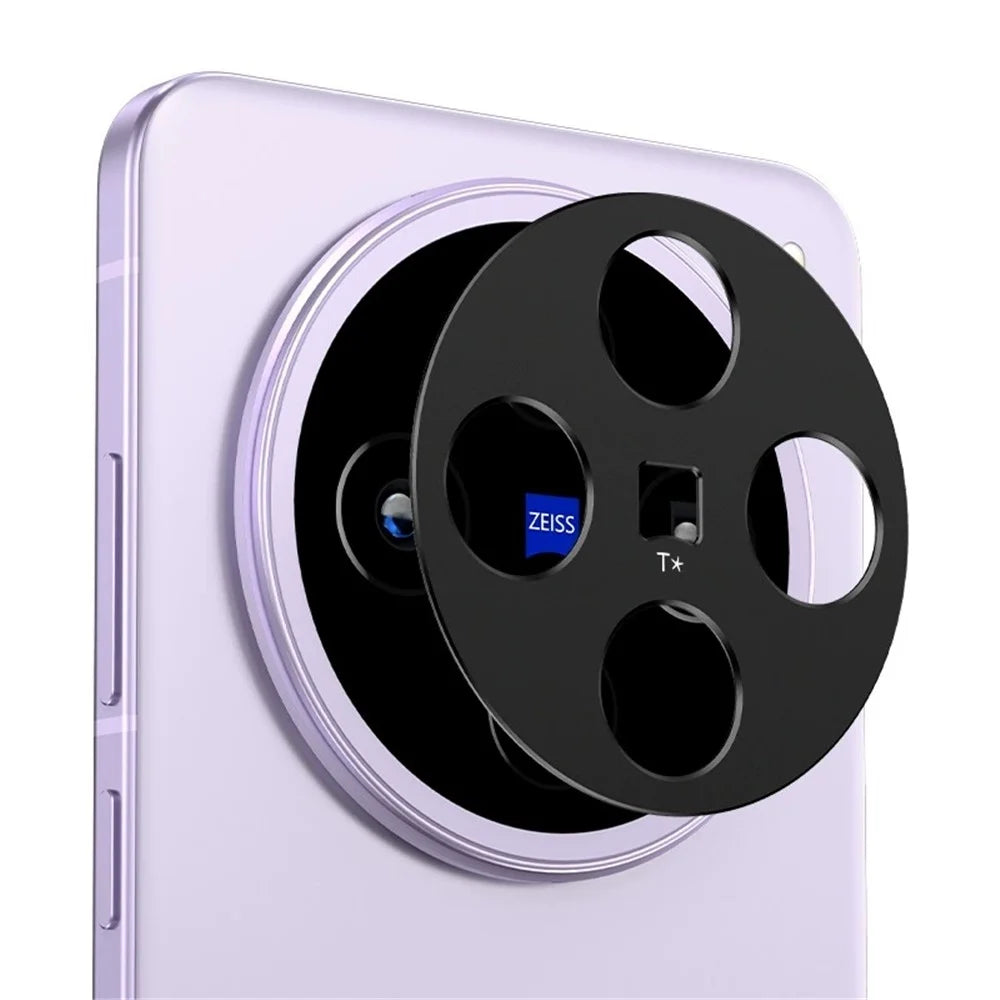WANLONFENG For vivo X200s 5G Metal Camera Lens Protector  LHJ Series Integrated Lens Film - Black - 6