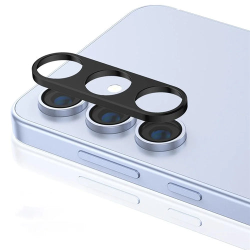 KALEBOL KLB-LPC005 For Samsung Galaxy S24 FE Hollow Lens Protector Aluminum Alloy Phone Camera Bezel Cover - 1