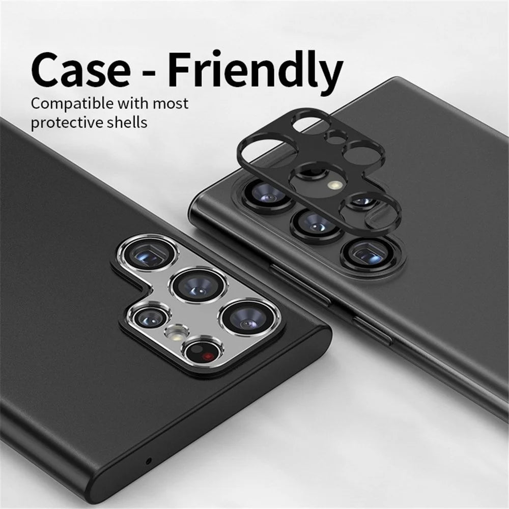 KALEBOL KLB-LPC005 For Samsung Galaxy S25 Ultra Hollow Lens Protector Aluminum Alloy Phone Camera Bezel Cover - 3