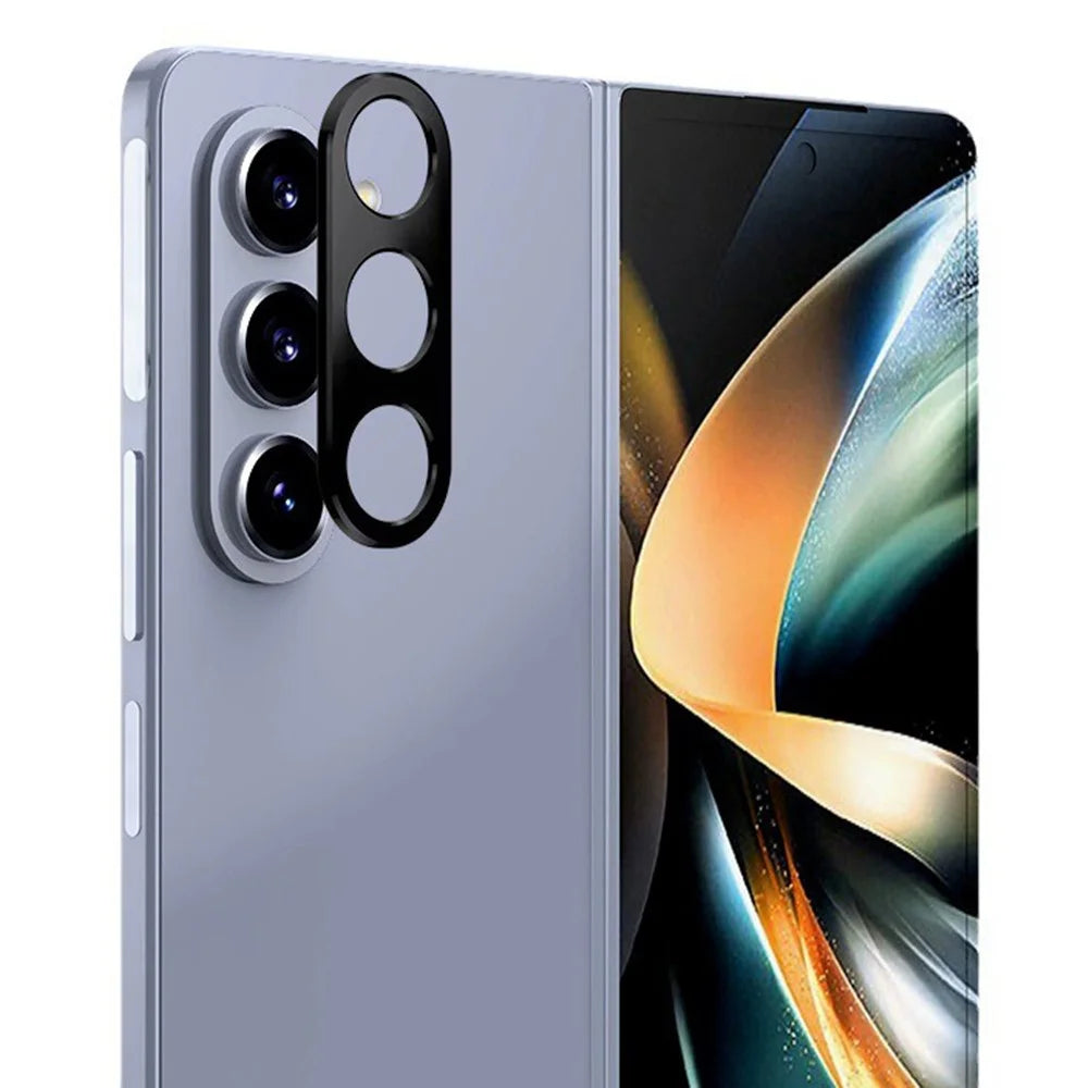 KALEBOL KLB-LPC005 For Samsung Galaxy Z Fold5 5G Hollow Lens Protector Aluminum Alloy Phone Camera Bezel Cover - 1
