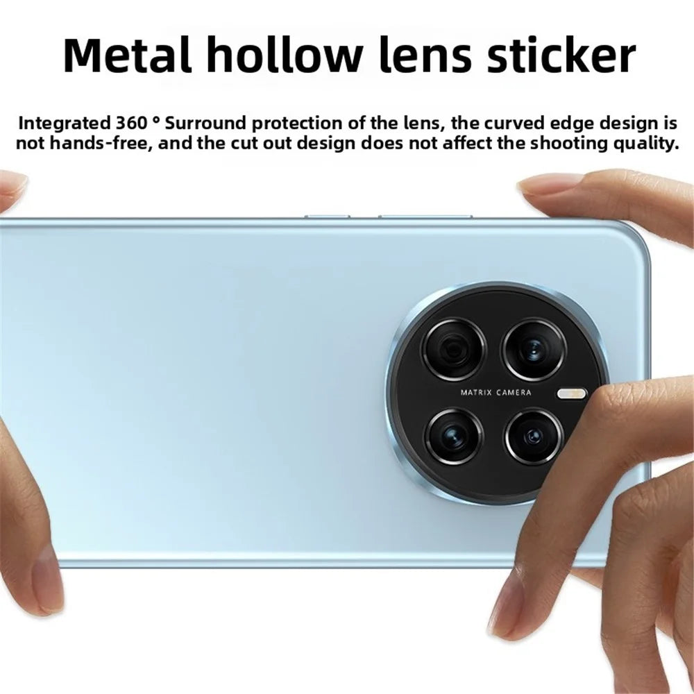 KALEBOL KLB-LPC005 For Honor Magic7 5G Hollow Lens Protector Aluminum Alloy Phone Camera Bezel Cover - 5