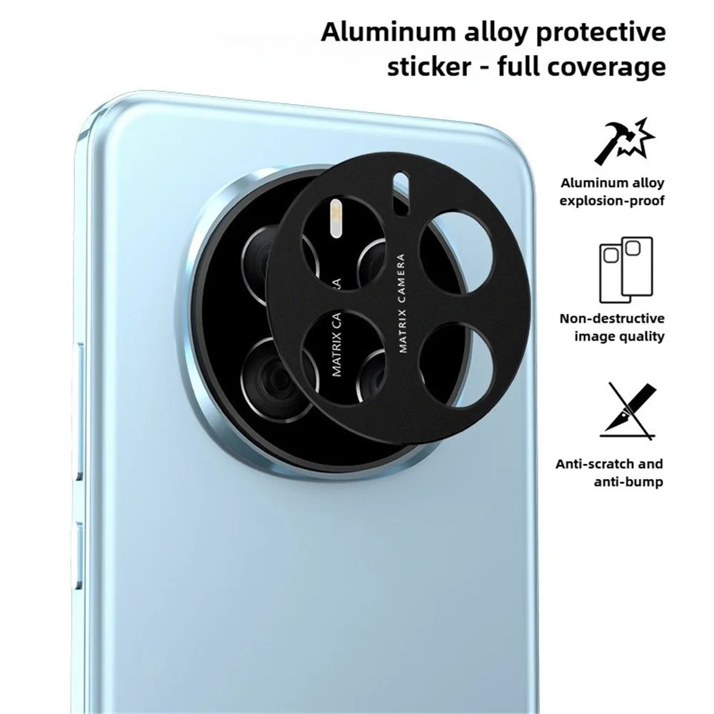 KALEBOL KLB-LPC005 For Honor Magic7 Pro 5G Hollow Lens Protector Aluminum Alloy Phone Camera Bezel Cover - 3
