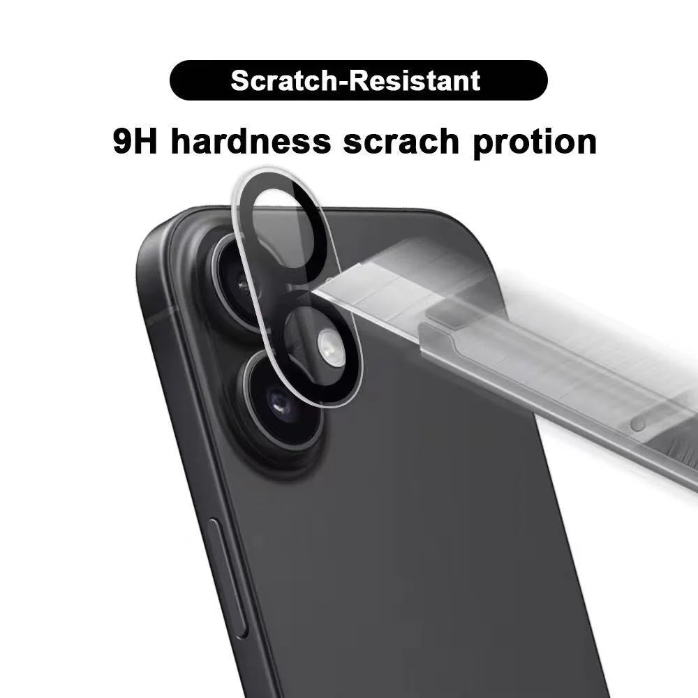 WANLONFENG For iPhone 17 Camera Lens Protector  HD Clear Silk Printing Lens Film with Cleaning Cloth - Transparent - 3