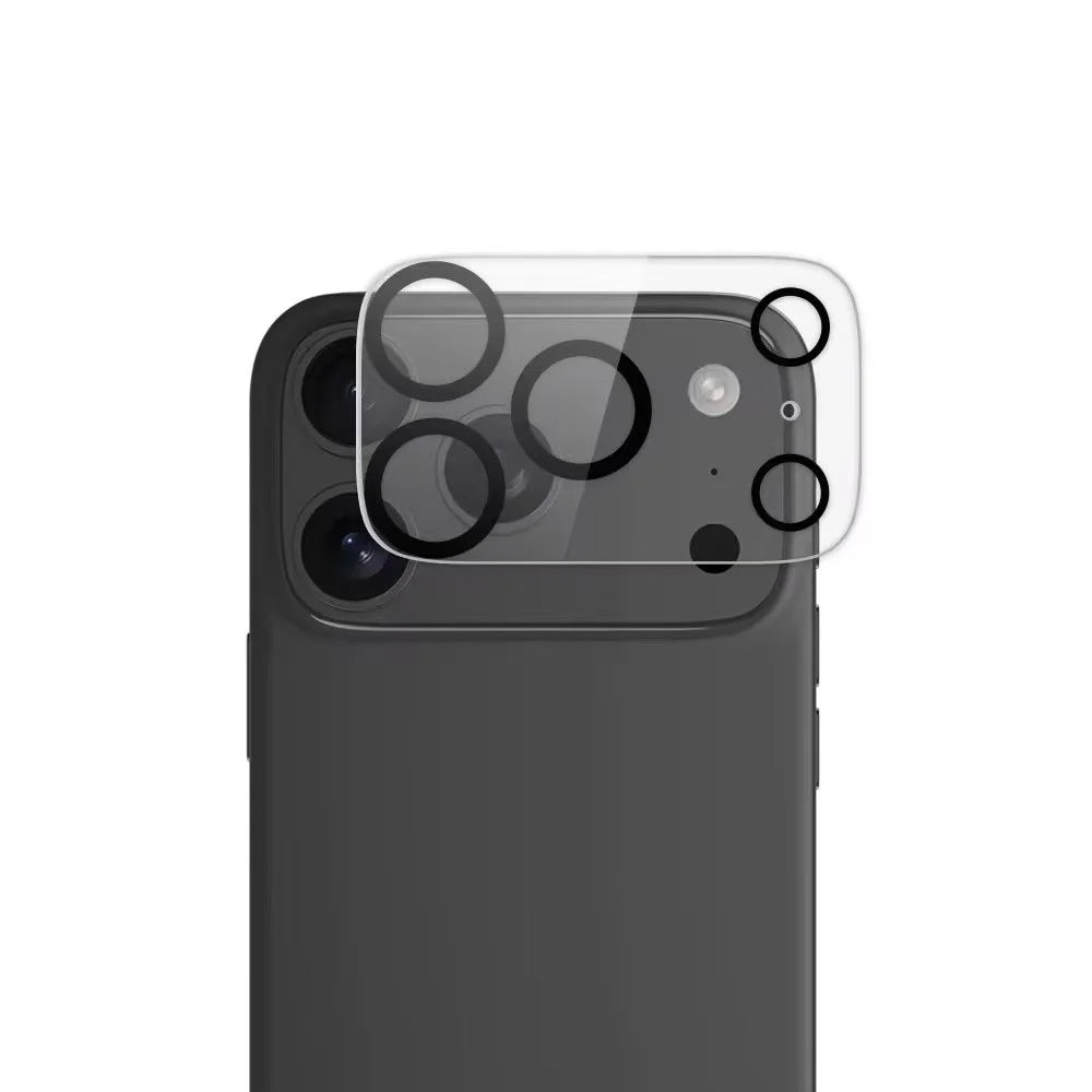 WANLONFENG For iPhone 17 Pro Max Camera Lens Protector  HD Clear Silk Printing Lens Film with Cleaning Cloth - Transparent - 1