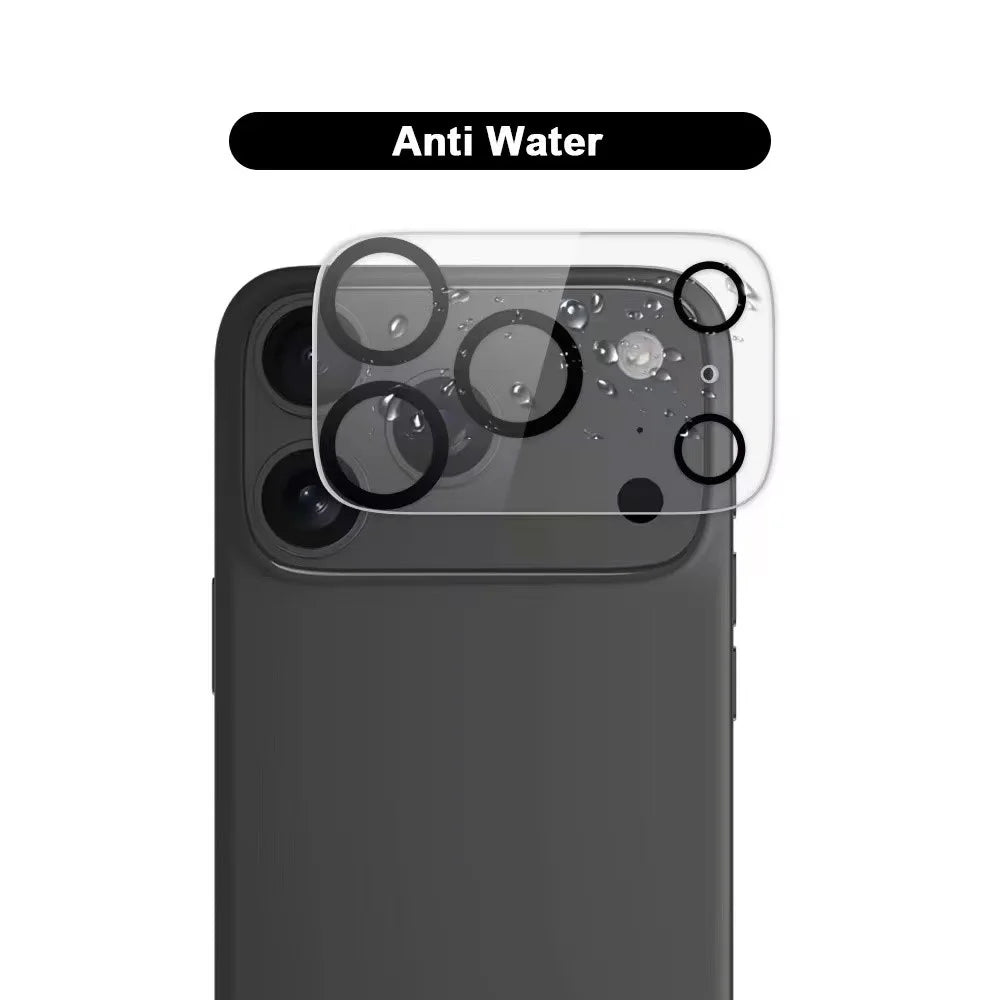 WANLONFENG For iPhone 17 Pro Max Camera Lens Protector  HD Clear Silk Printing Lens Film with Cleaning Cloth - Transparent - 2