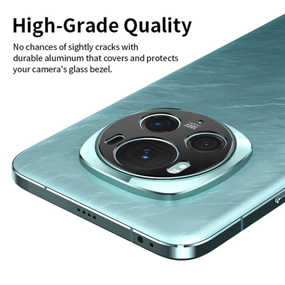 KALEBOL KLB-LPC005 For Honor Magic6 Pro 5G Hollow Lens Protector Aluminum Alloy Phone Camera Bezel Cover - 4