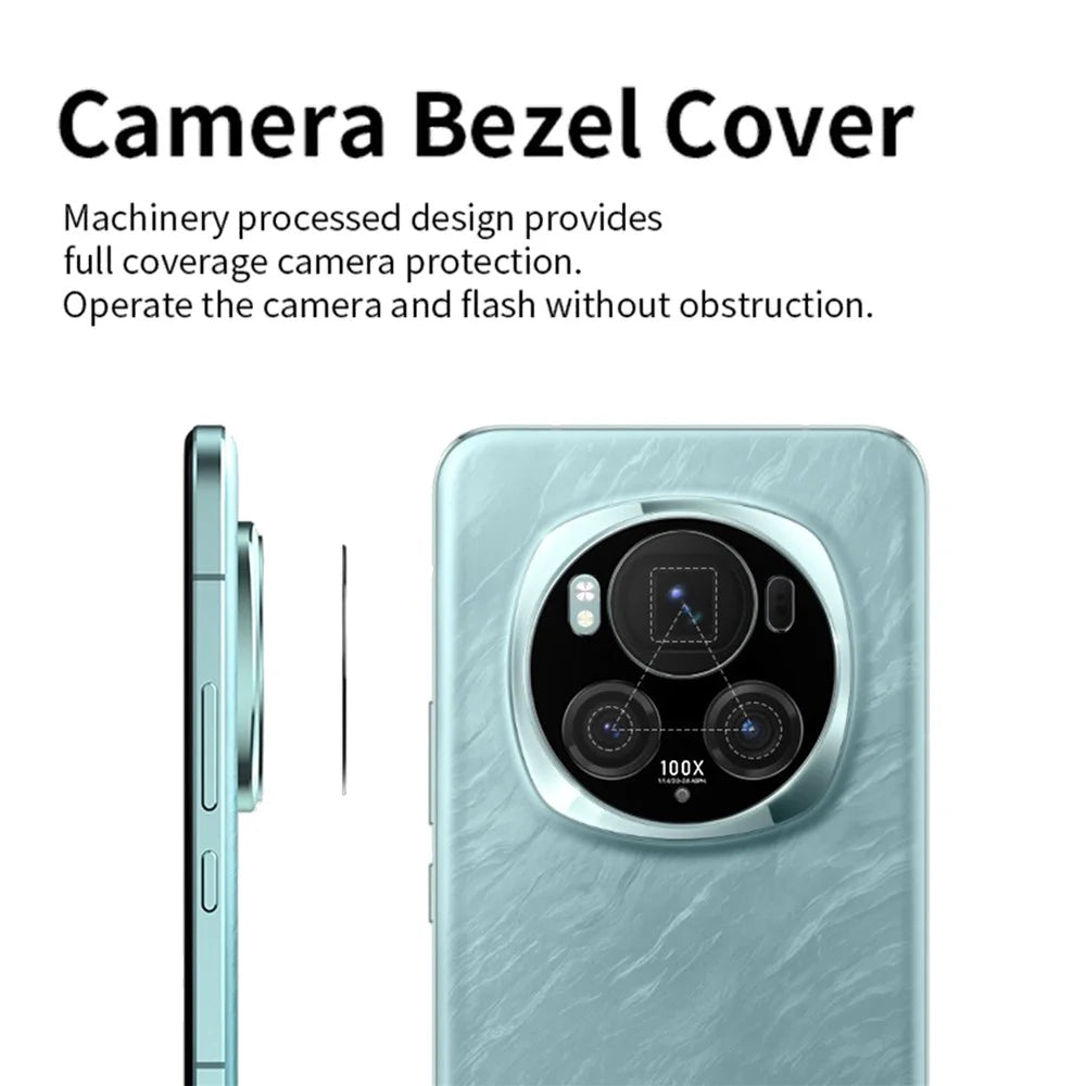 KALEBOL KLB-LPC005 For Honor Magic6 Pro 5G Hollow Lens Protector Aluminum Alloy Phone Camera Bezel Cover - 5