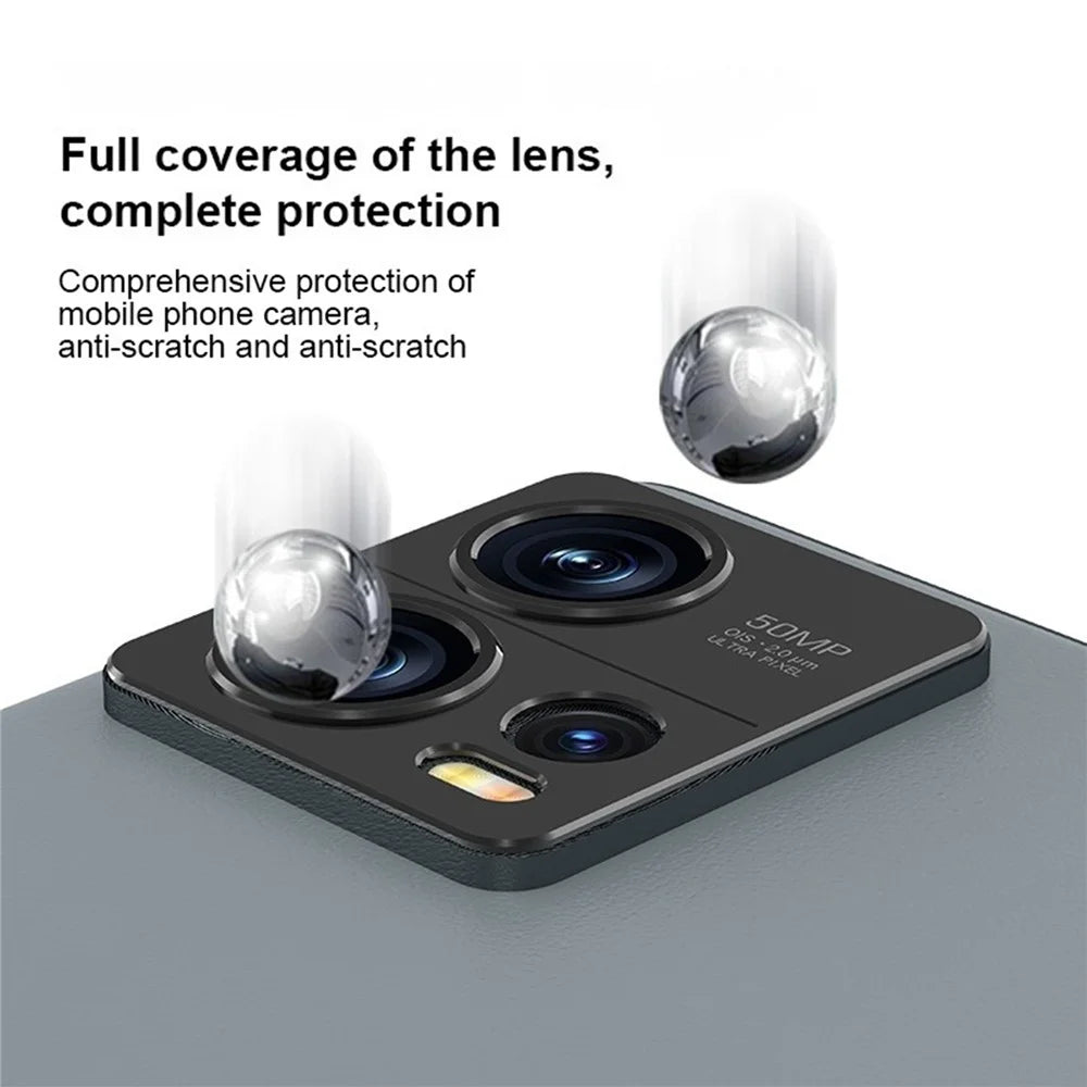 KALEBOL KLB-LPC005 For Motorola Edge 30 Fusion 5G Hollow Lens Protector Aluminum Alloy Phone Camera Bezel Cover - 5