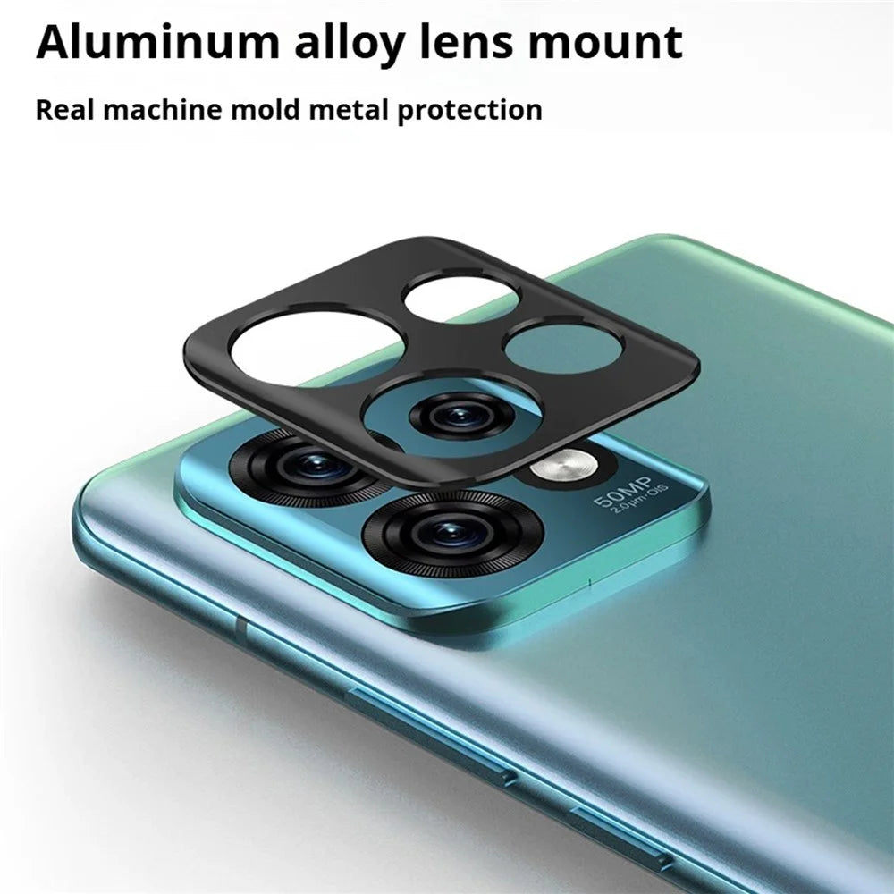 KALEBOL KLB-LPC005 For Motorola Edge 40 Pro 5G Hollow Lens Protector Aluminum Alloy Phone Camera Bezel Cover - 2