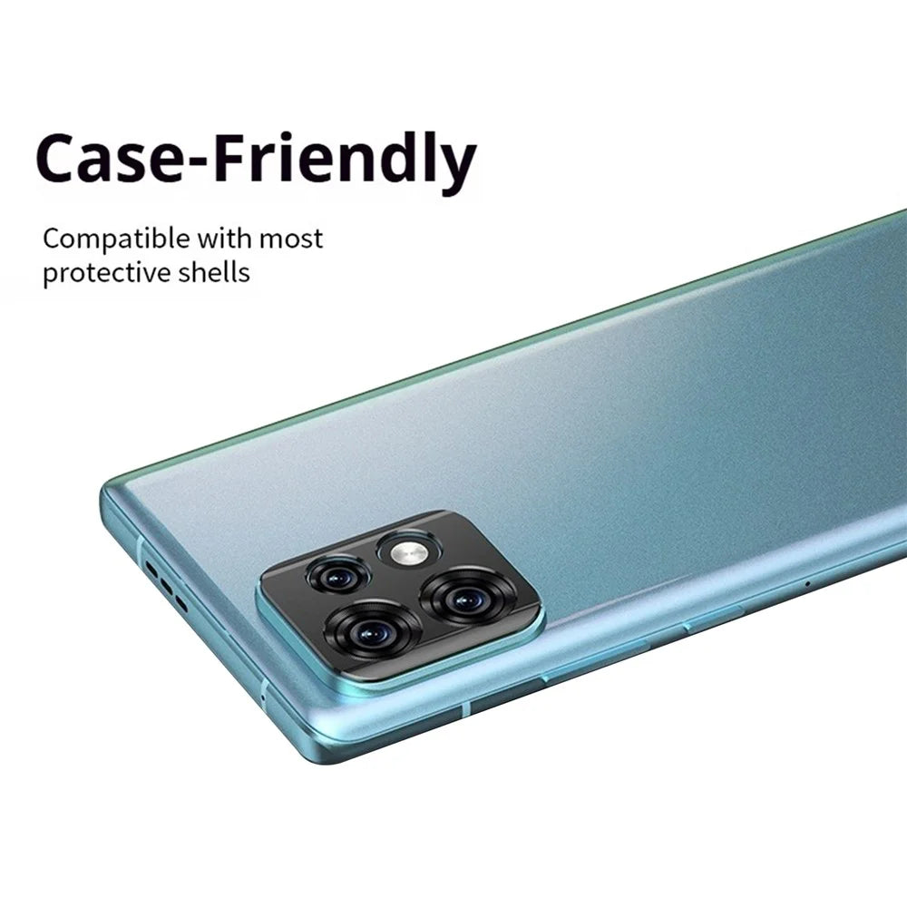 KALEBOL KLB-LPC005 For Motorola Edge 40 Pro 5G Hollow Lens Protector Aluminum Alloy Phone Camera Bezel Cover - 3