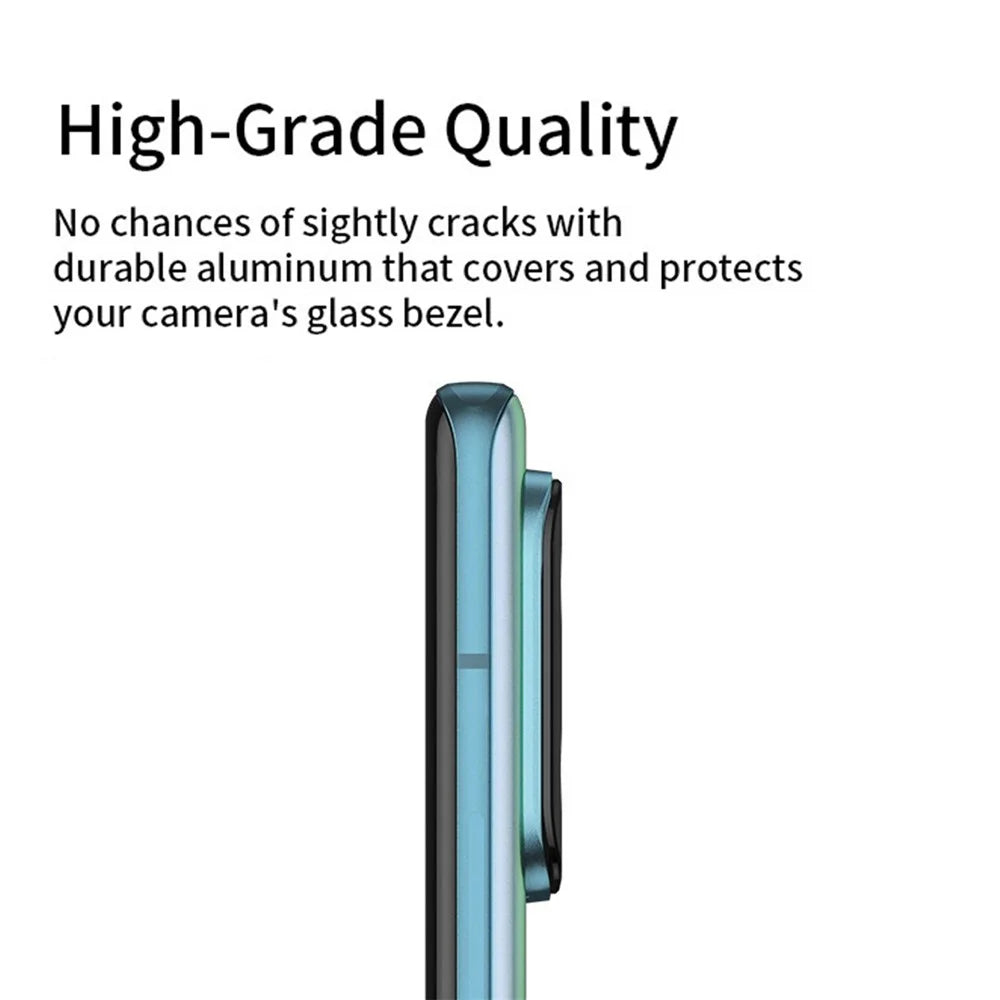 KALEBOL KLB-LPC005 For Motorola Edge 40 Pro 5G Hollow Lens Protector Aluminum Alloy Phone Camera Bezel Cover - 5