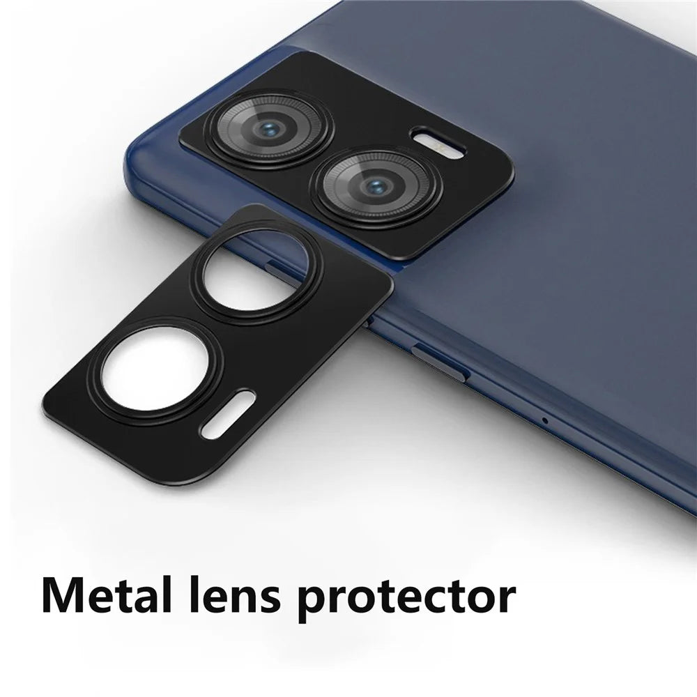 KALEBOL KLB-LPC005 For Motorola Edge 50 Fusion 5G Hollow Lens Protector Aluminum Alloy Phone Camera Bezel Cover - 2