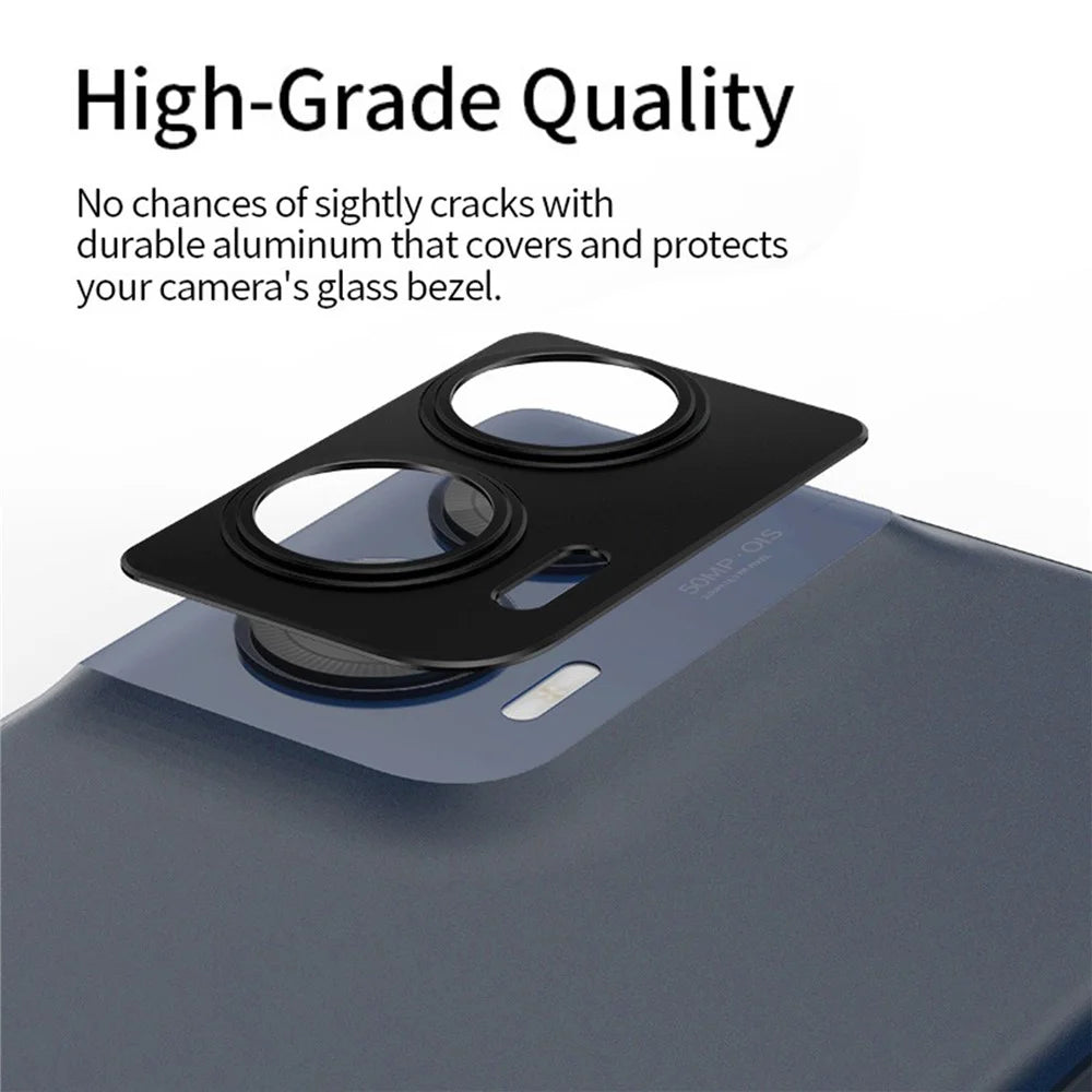 KALEBOL KLB-LPC005 For Motorola Edge 50 Fusion 5G Hollow Lens Protector Aluminum Alloy Phone Camera Bezel Cover - 4