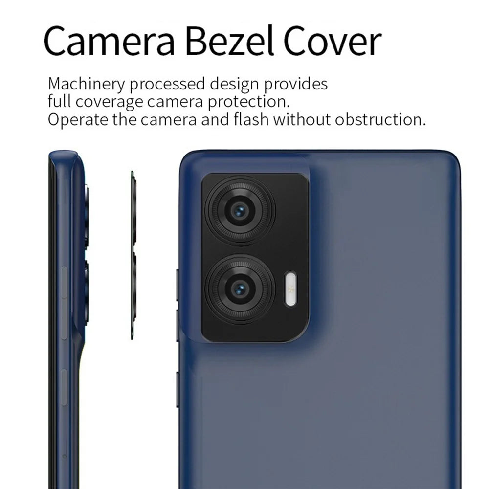 KALEBOL KLB-LPC005 For Motorola Edge 50 Fusion 5G Hollow Lens Protector Aluminum Alloy Phone Camera Bezel Cover - 5