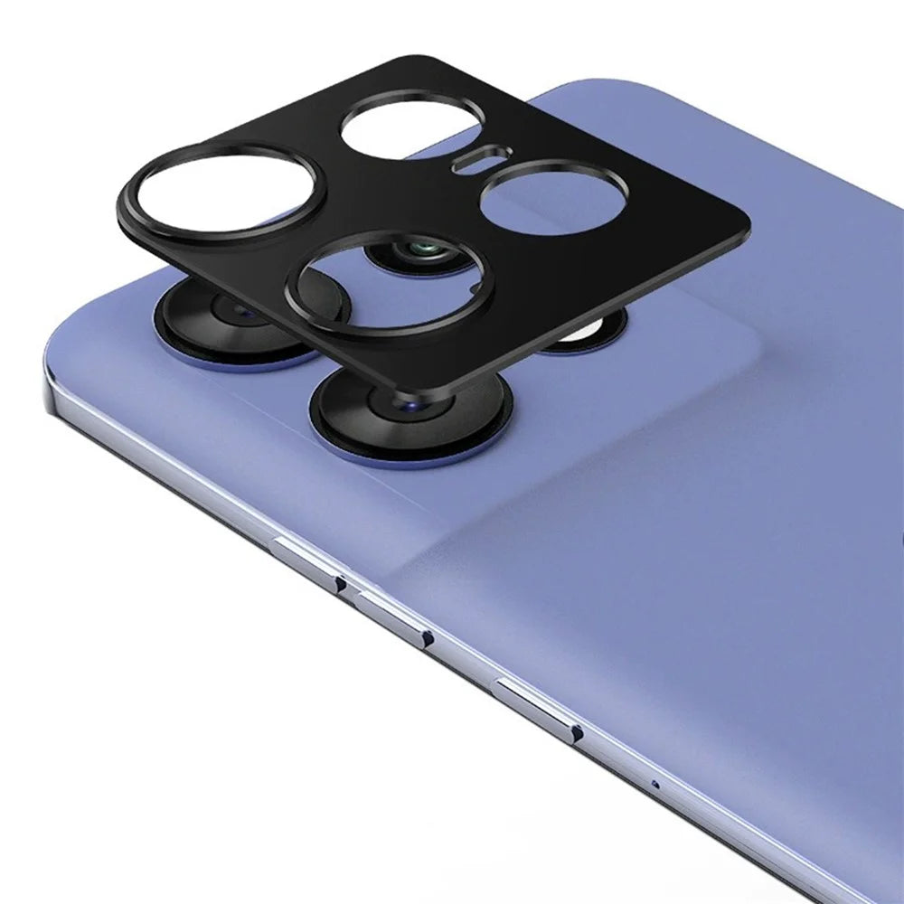 KALEBOL KLB-LPC005 For Motorola Edge 50 Pro 5G Hollow Lens Protector Aluminum Alloy Phone Camera Bezel Cover - 1