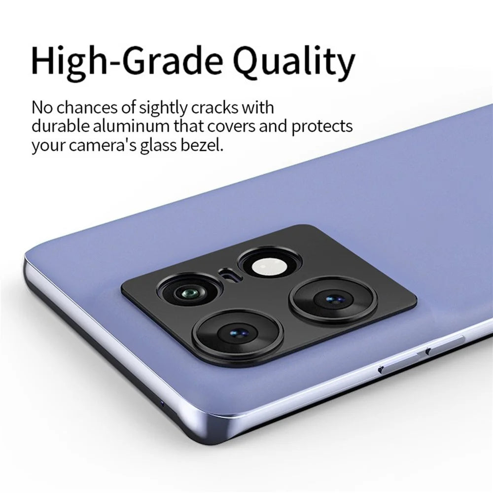KALEBOL KLB-LPC005 For Motorola Edge 50 Pro 5G Hollow Lens Protector Aluminum Alloy Phone Camera Bezel Cover - 4