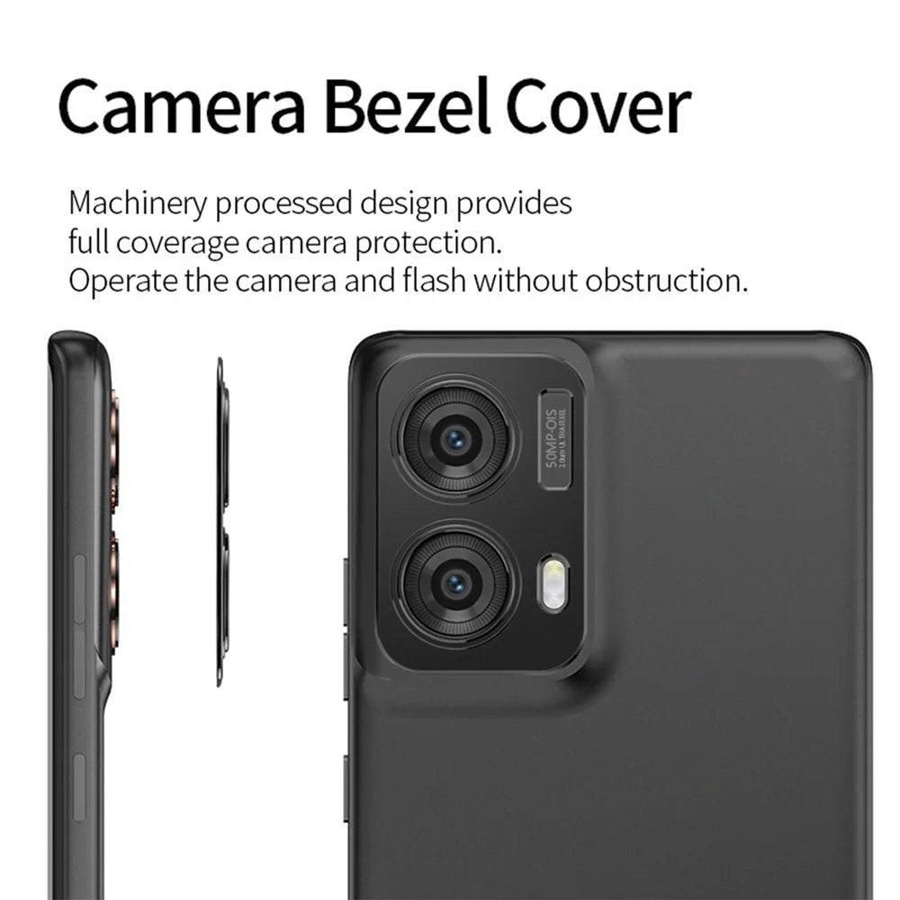 KALEBOL KLB-LPC005 For Motorola Moto G85 5G / S50 Neo 5G Hollow Lens Protector Aluminum Alloy Phone Camera Bezel Cover - 5