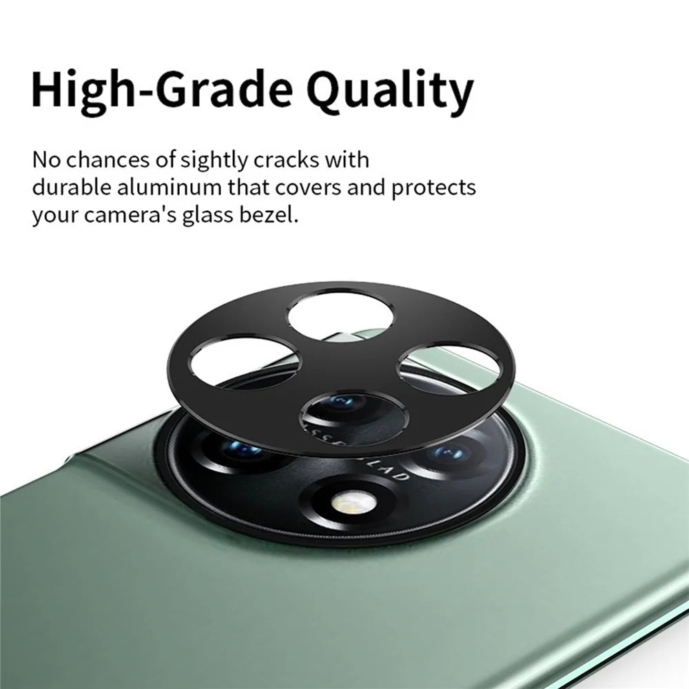 KALEBOL KLB-LPC005 For OnePlus 11 5G Hollow Lens Protector Aluminum Alloy Phone Camera Bezel Cover - 4
