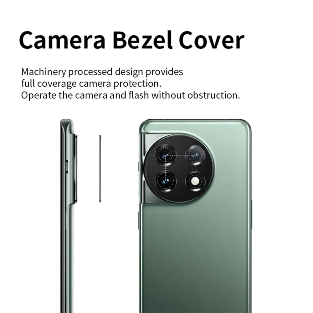 KALEBOL KLB-LPC005 For OnePlus 11 5G Hollow Lens Protector Aluminum Alloy Phone Camera Bezel Cover - 5