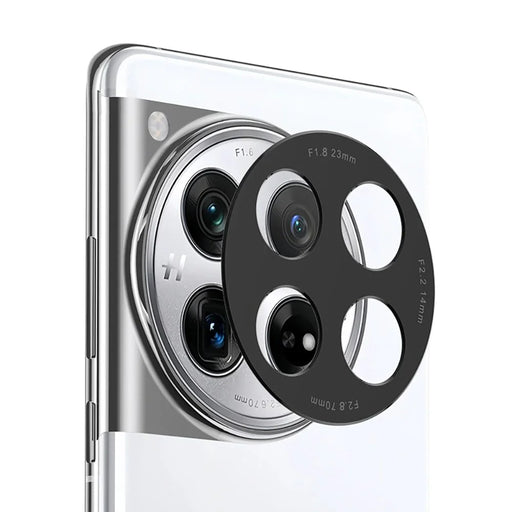 KALEBOL KLB-LPC005 For OnePlus 12 5G Hollow Lens Protector Aluminum Alloy Phone Camera Bezel Cover - 1